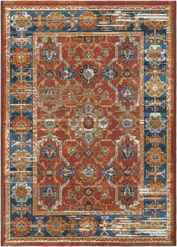 2' x 3' Easy-Clean Traditional Indoor / Outdoor Rug