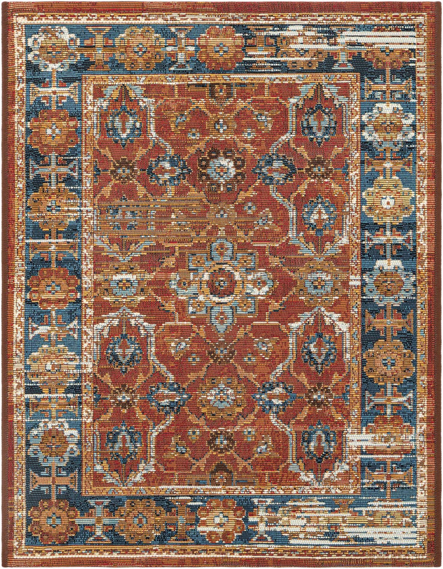 2' x 3' Easy-Clean Traditional Indoor / Outdoor Rug