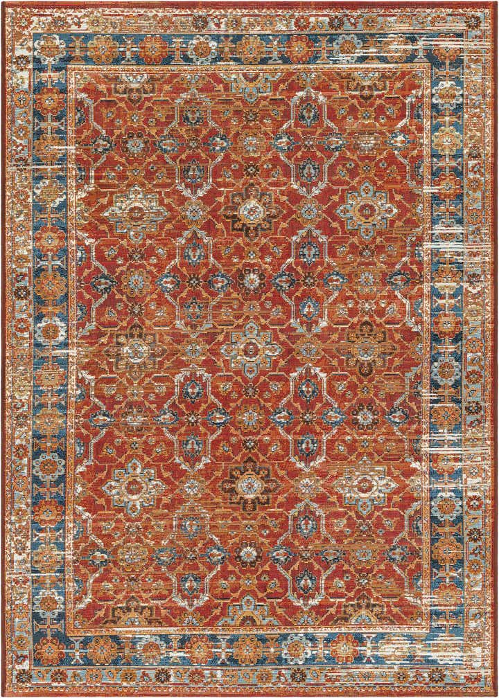 4' x 6' Easy-Clean Traditional Indoor / Outdoor Rug