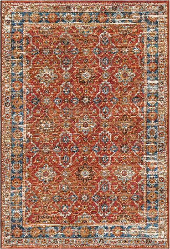 Detail image of 4' x 6' Easy-Clean Traditional Indoor / Outdoor Rug