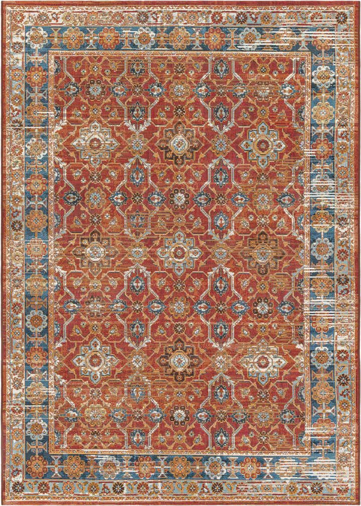 5' x 7' Easy-Clean Traditional Indoor / Outdoor Rug