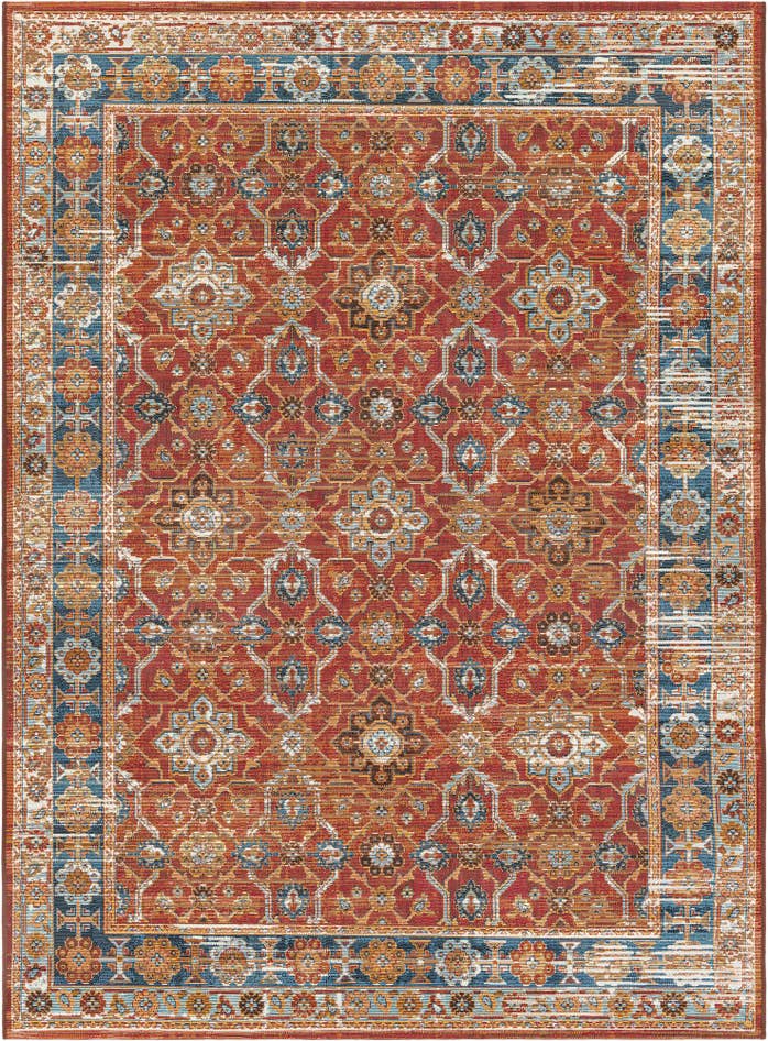 Detail image of 5' x 7' Easy-Clean Traditional Indoor / Outdoor Rug