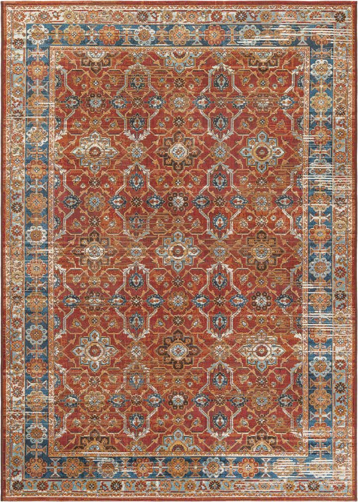 5' x 8' Easy-Clean Traditional Indoor / Outdoor Rug