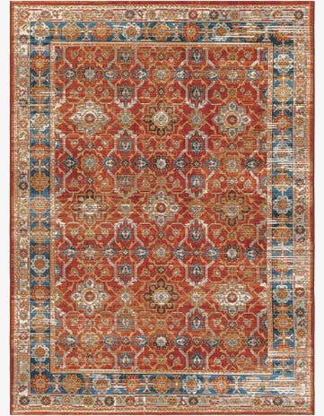 5' x 7' Easy-Clean Traditional Indoor / Outdoor Rug