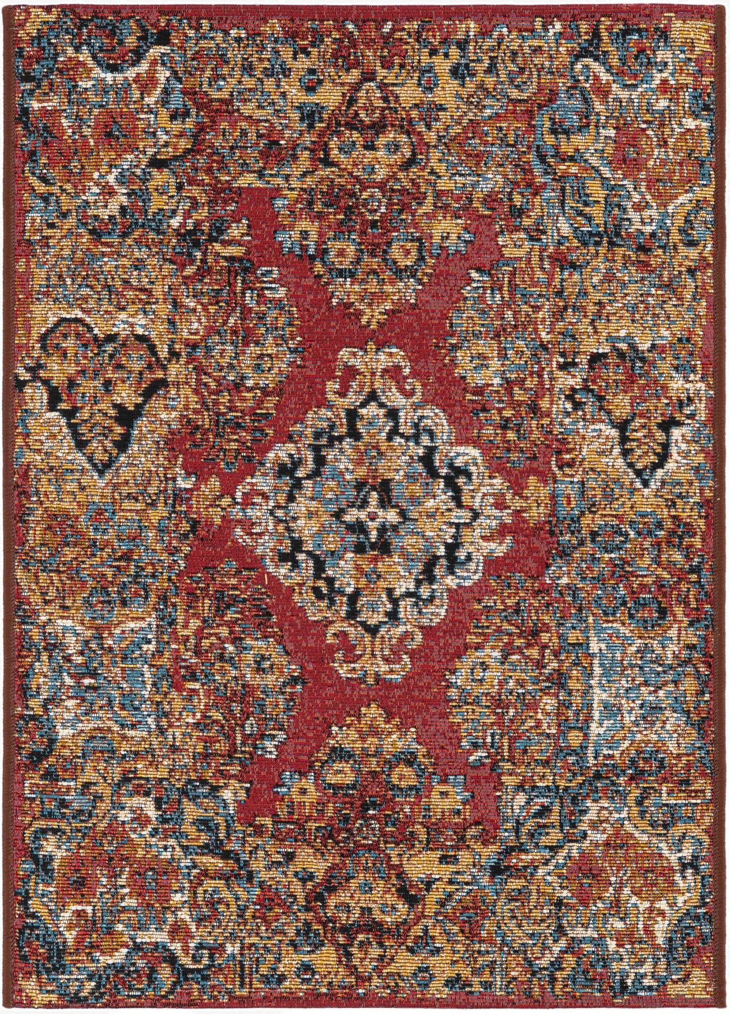 Primary image  2' x 3'  Washable Traditional Indoor / Outdoor Rug