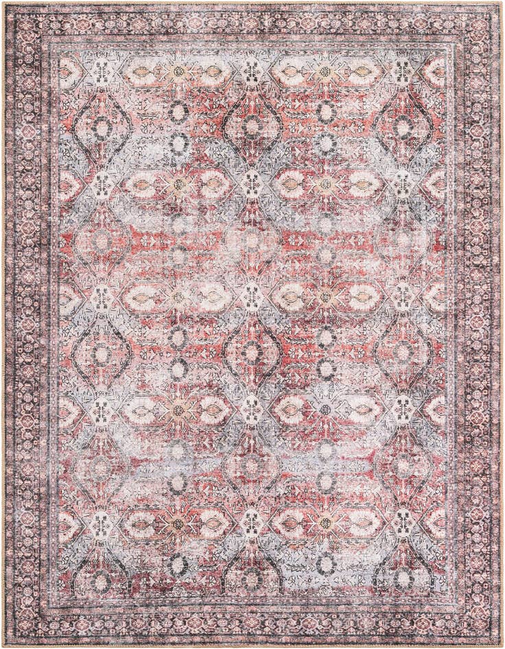 Detail image of 6' 1 x 9' Washable Timeless Rug