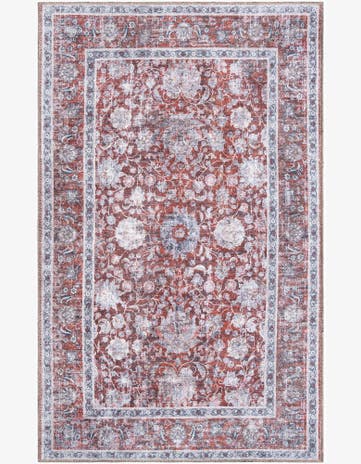 Antique Red Washable Yara Rug