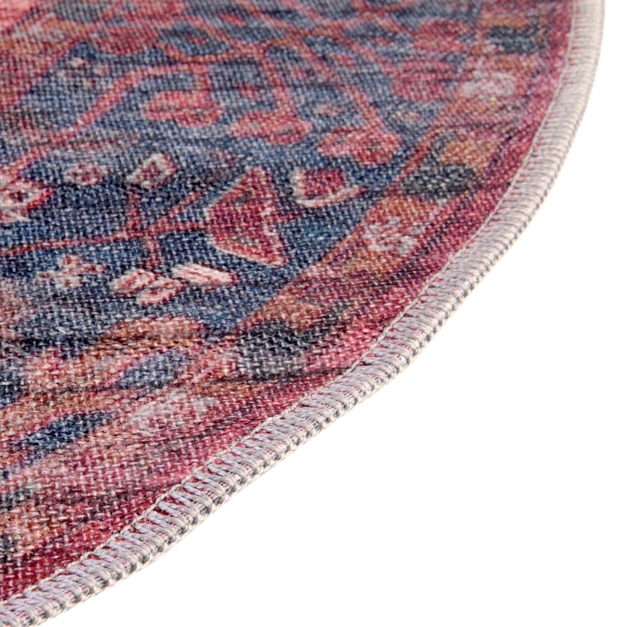 10' 6 x 10' 6 Washable Maahru Round Rug