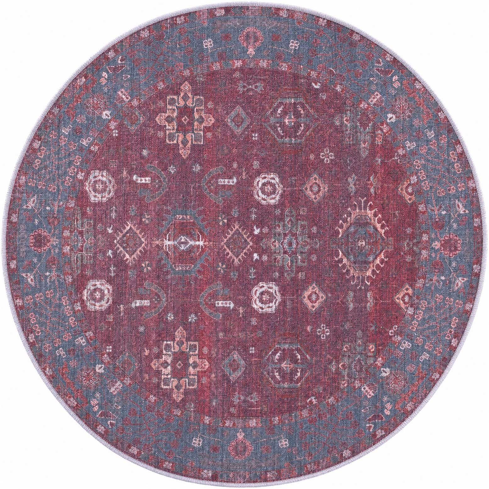 125cm x 125cm Maahru Alfombra redondo