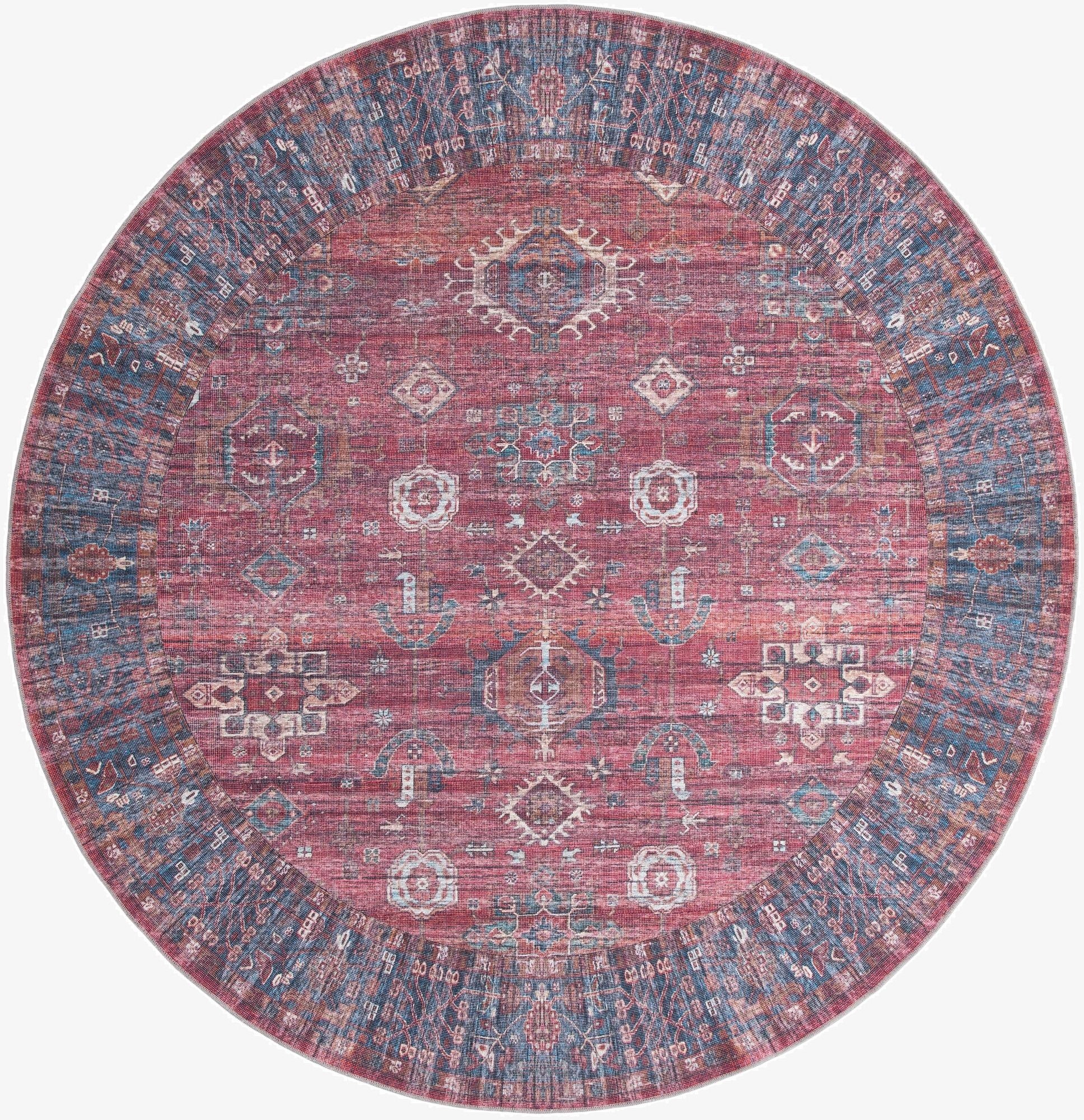10' 6 x 10' 6  Washable Maahru Round Rug