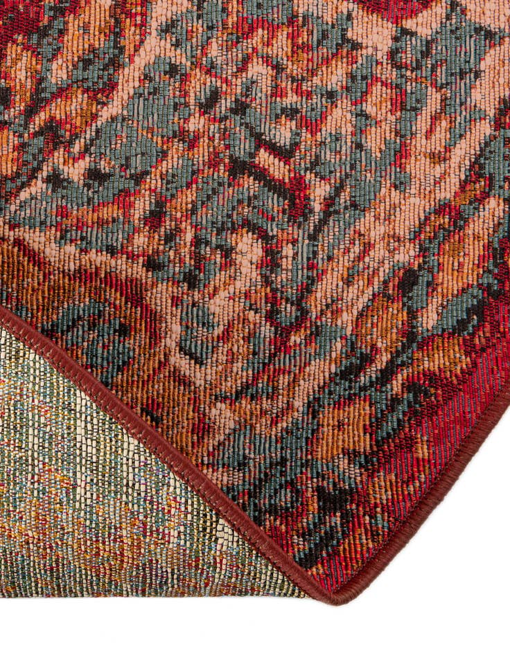 Detail image of 10' x 10' Easy-Clean Traditional Indoor / Outdoor Round Rug