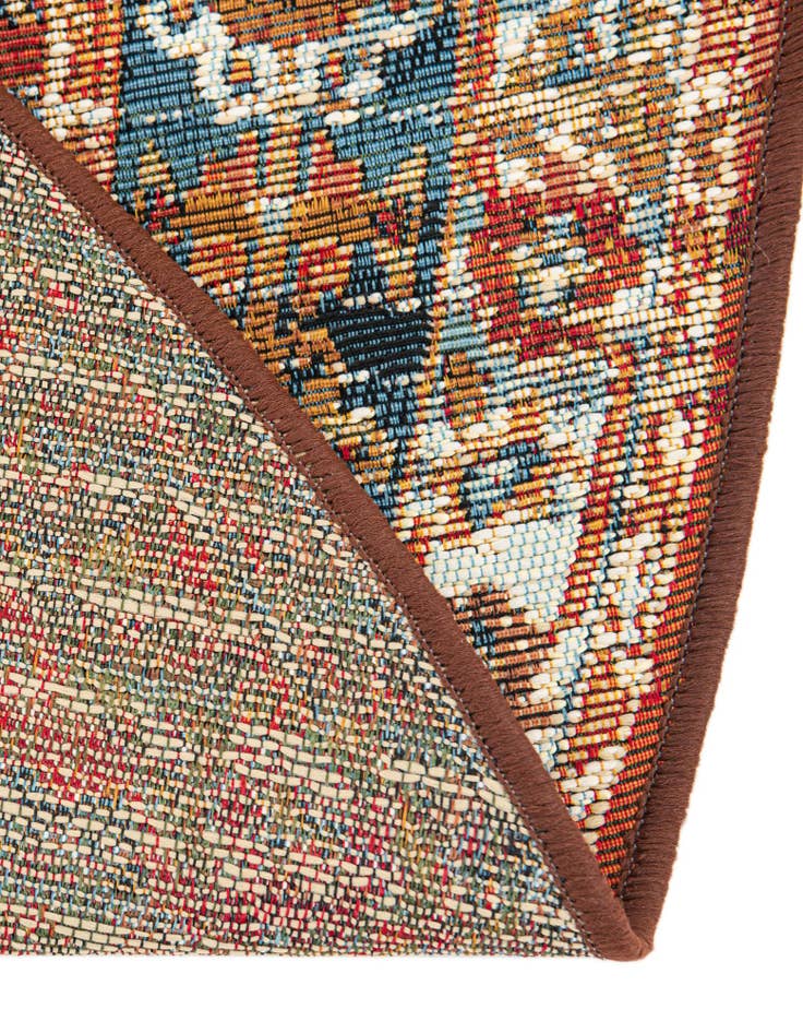 Detail image of 5' x 5' Easy-Clean Traditional Indoor / Outdoor Round Rug