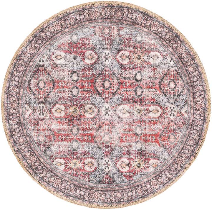 2' x 2' Washable Timeless Round Rug