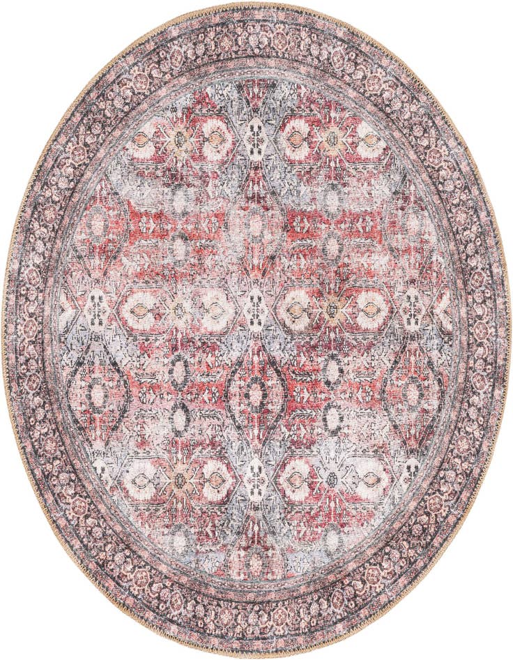 Detail image of 3' 6 x 3' 6 Washable Timeless Round Rug