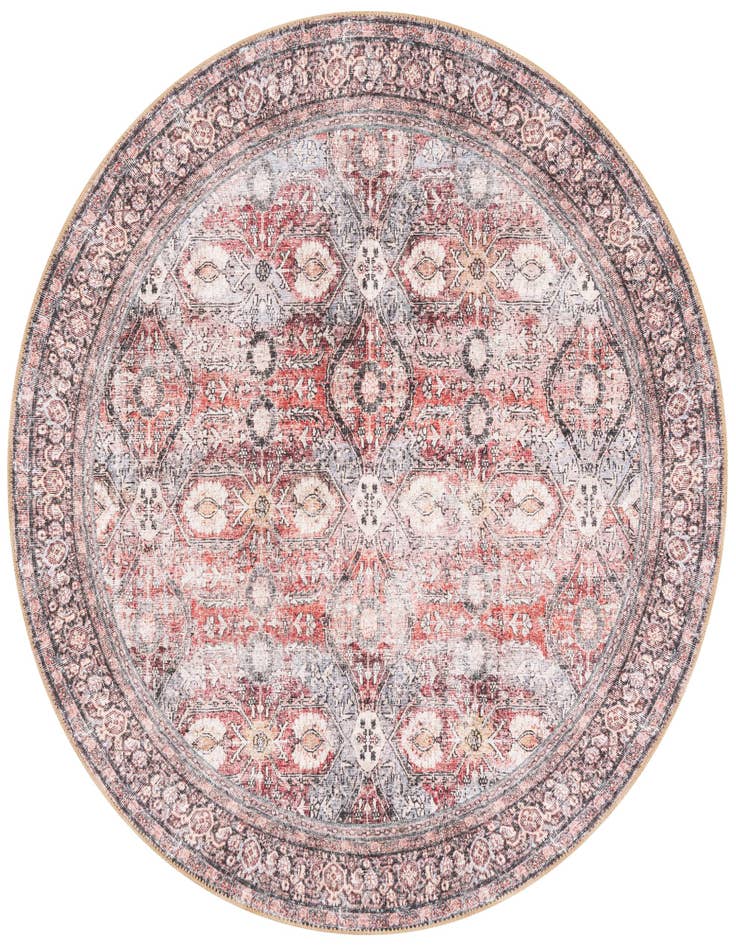 Detail image of 5' 1 x 5' 1 Washable Timeless Round Rug