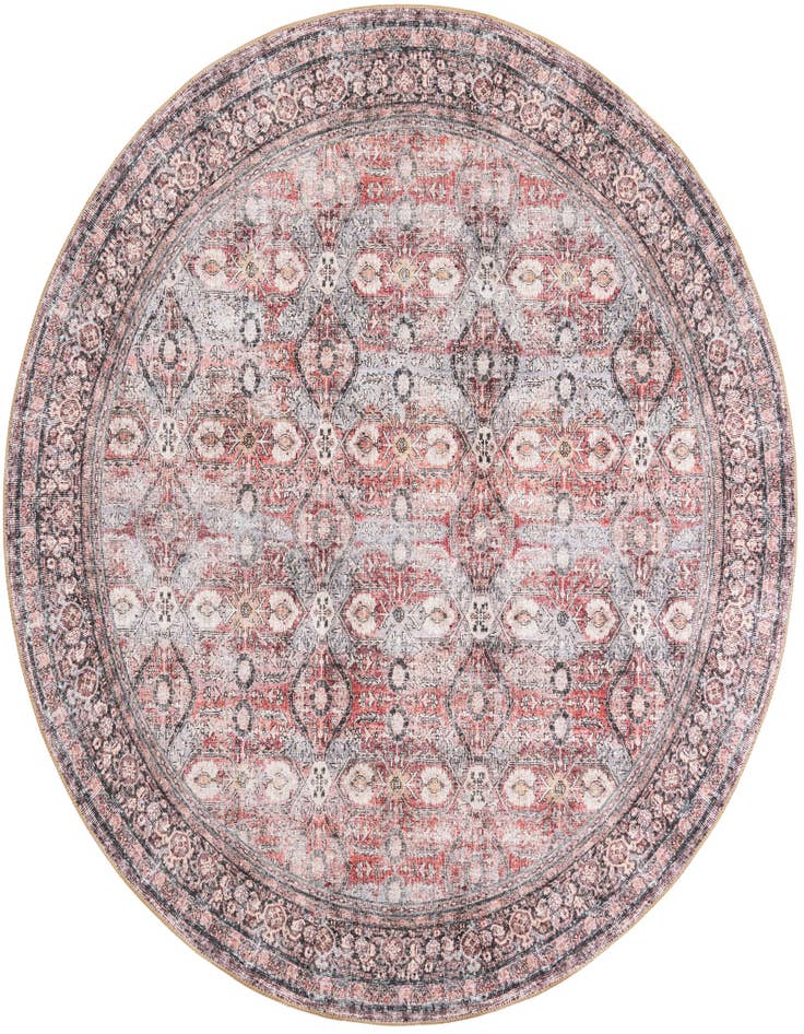 Detail image of 7' 10 x 7' 10 Washable Timeless Round Rug
