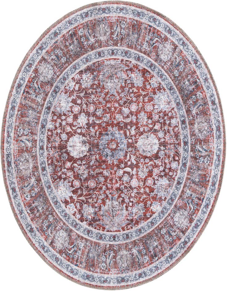 Detail image of 4' x 4' Washable Yara Round Rug