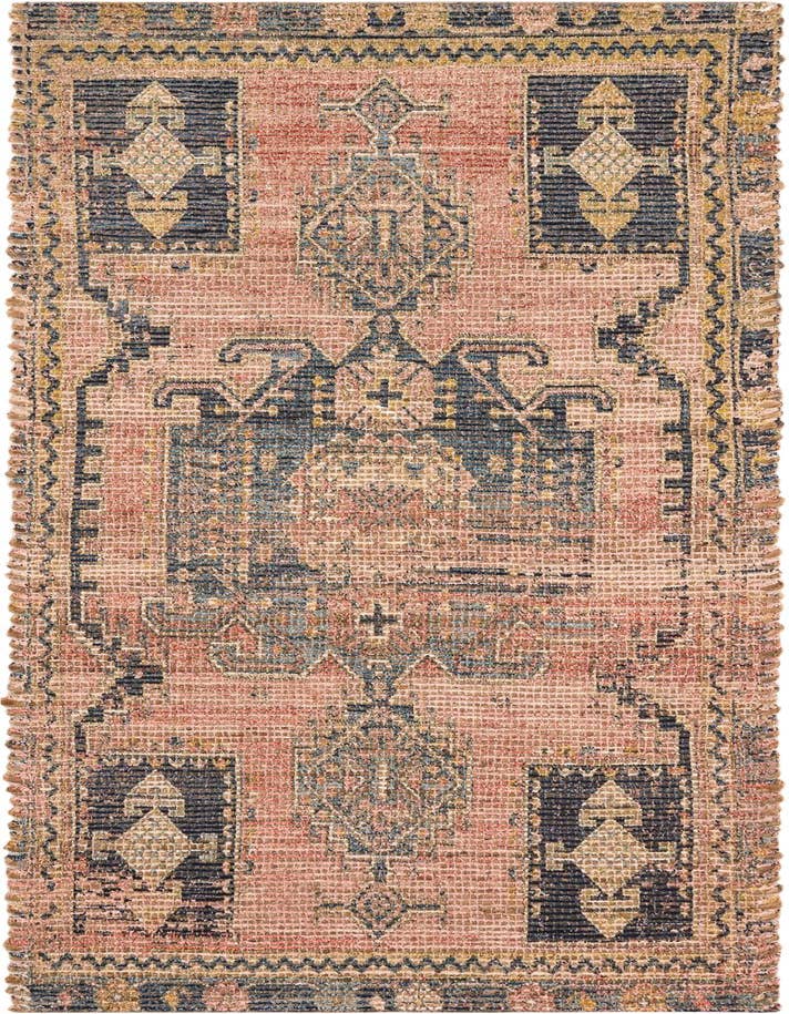 Detail image of 2' 2 x 6' 1 Hand Woven Chenille Jute Runner Rug