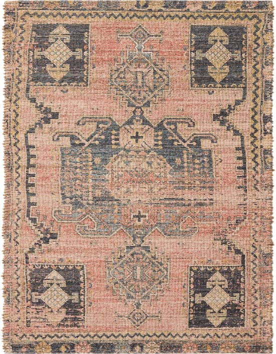 Detail image of 2' 2 x 8' Hand Woven Chenille Jute Runner Rug