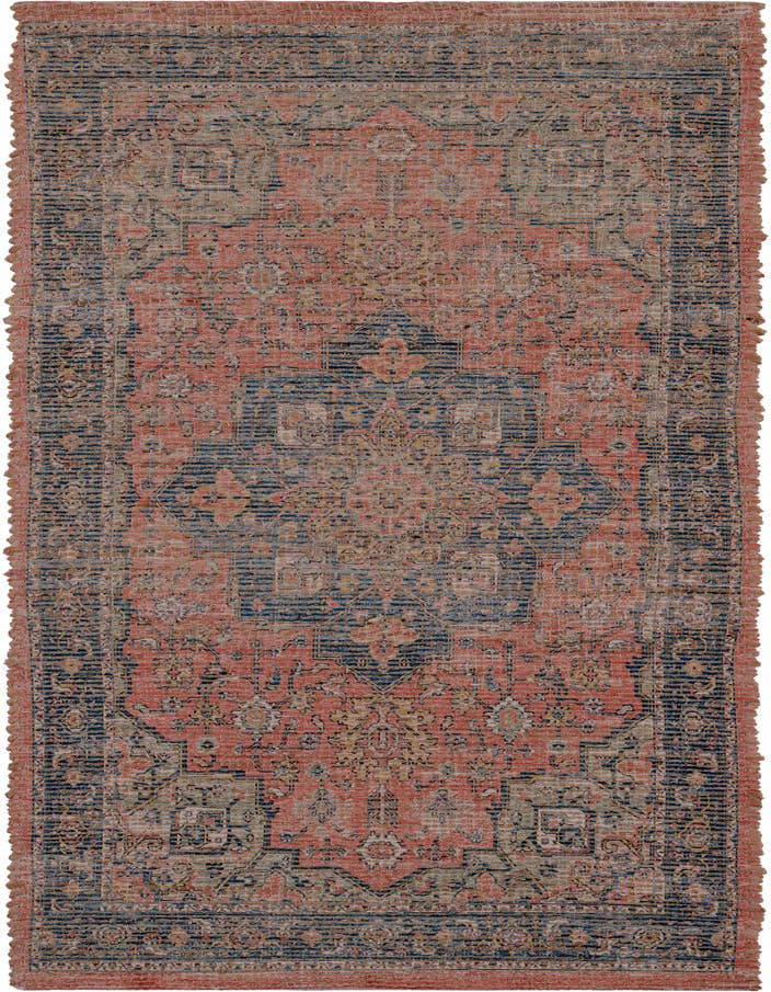 Detail image of 2' 2 x 6' 1 Hand Woven Chenille Jute Runner Rug