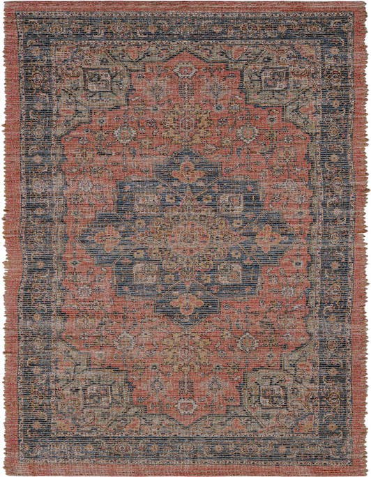 Detail image of 2' 2 x 8' Hand Woven Chenille Jute Runner Rug