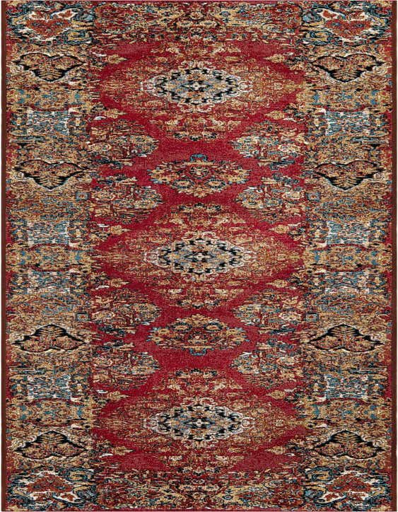 2' 7 x 10' Easy-Clean Traditional Indoor / Outdoor Runner Rug