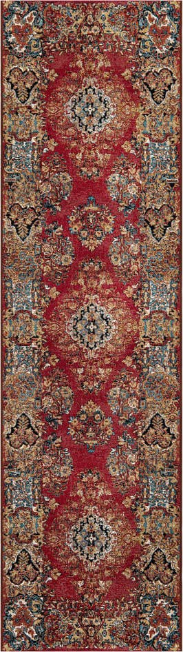 Detail image of 2' 7 x 10' Easy-Clean Traditional Indoor / Outdoor Runner Rug