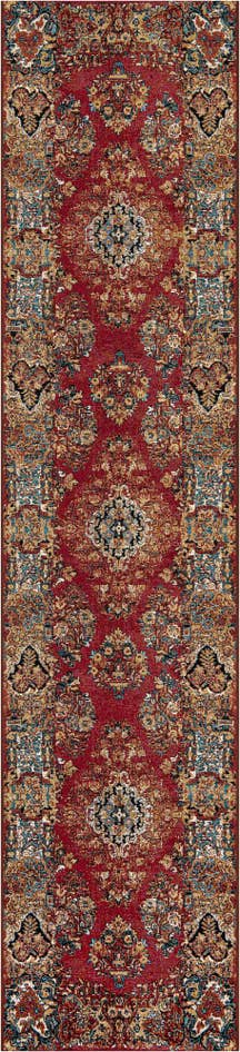 Detail image of 2' 7 x 12' Easy-Clean Traditional Indoor / Outdoor Runner Rug
