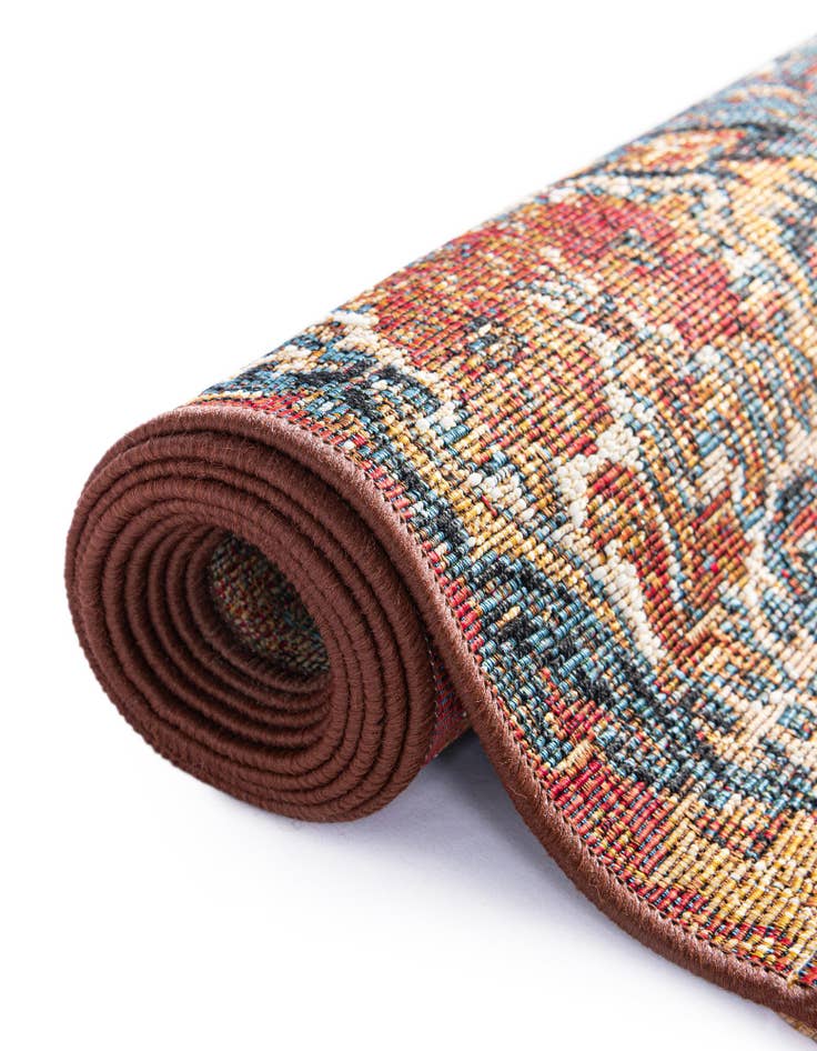 Detail image of 2' x 5'  Washable Traditional Indoor / Outdoor Runner Rug