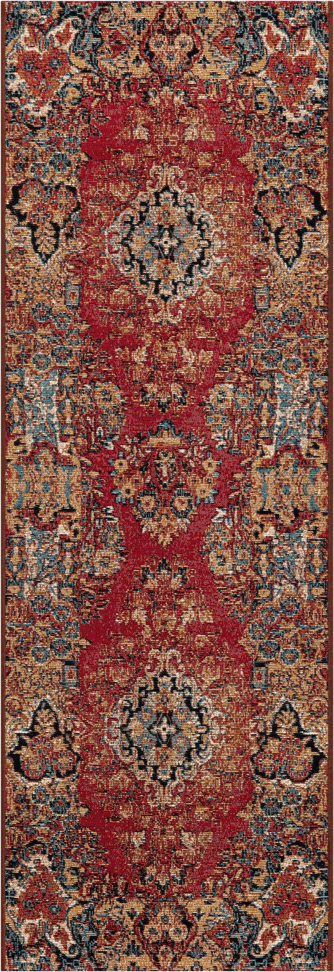 2' x 6' Easy-Clean Traditional Indoor / Outdoor Runner Rug