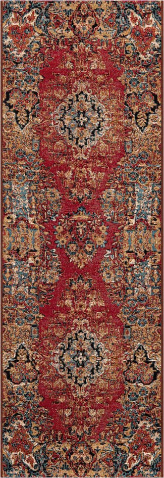 Detail image of 2' x 6' Easy-Clean Traditional Indoor / Outdoor Runner Rug