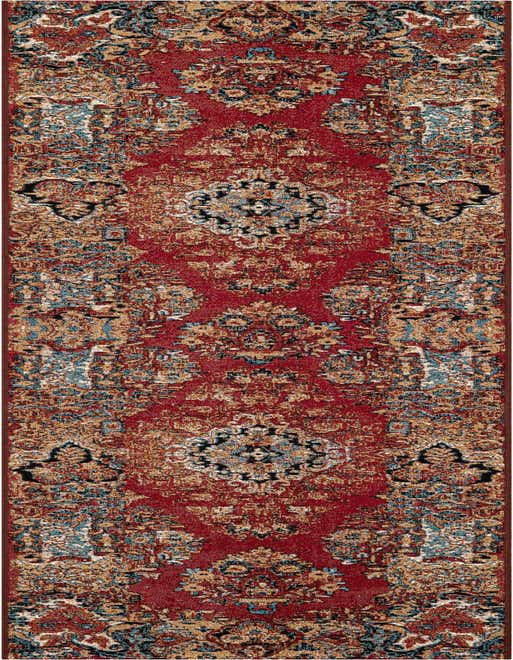 2' x 8' Easy-Clean Traditional Indoor / Outdoor Runner Rug