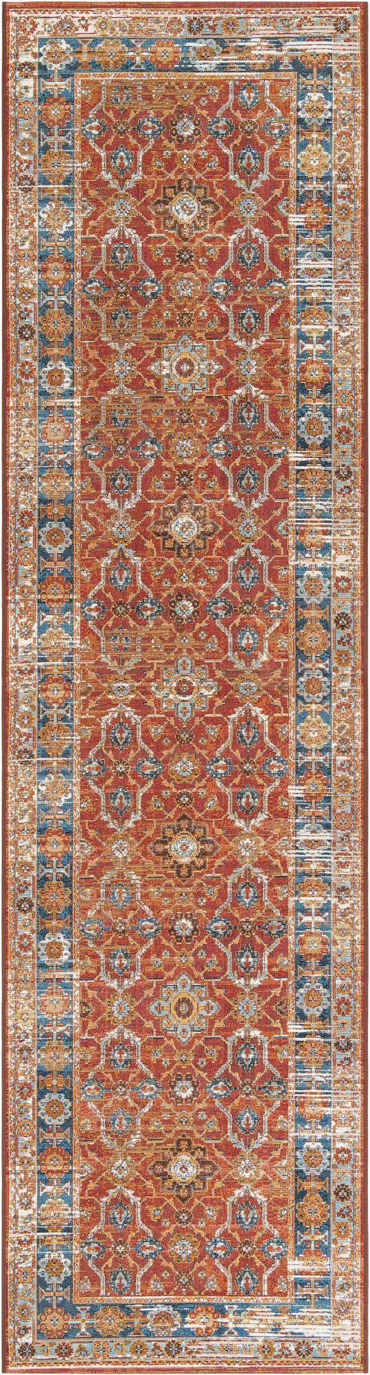 2' 7 x 10' Easy-Clean Traditional Indoor / Outdoor Runner Rug