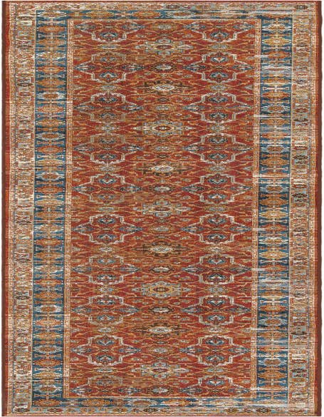 Detail image of 2' 7 x 12' Easy-Clean Traditional Indoor / Outdoor Runner Rug