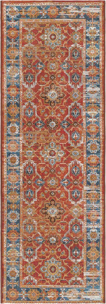 2' x 6' Easy-Clean Traditional Indoor / Outdoor Runner Rug