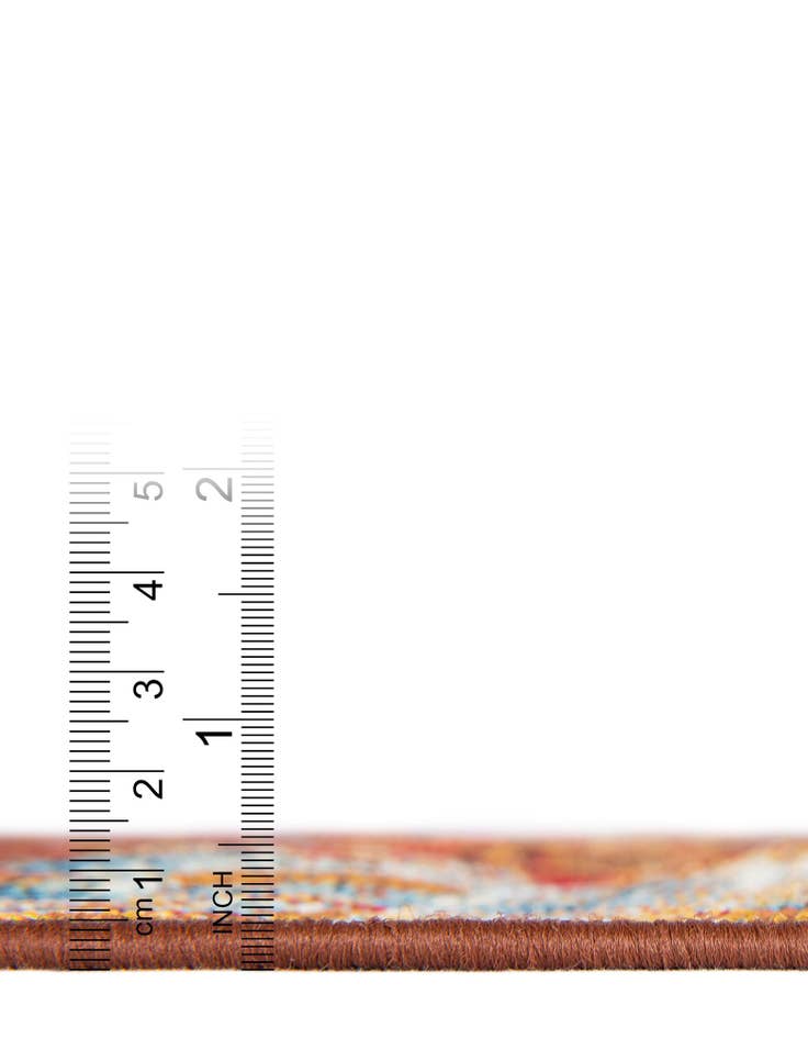 Detail image of 2' x 6'  Washable Traditional Indoor / Outdoor Runner Rug