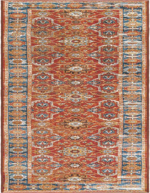 Detail image of 2' x 8' Easy-Clean Traditional Indoor / Outdoor Runner Rug
