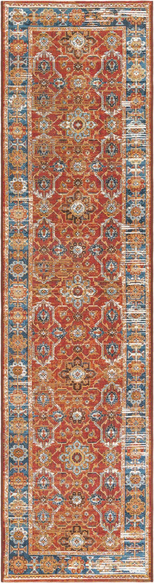 2' x 8' Easy-Clean Traditional Indoor / Outdoor Runner Rug