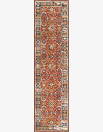 2' x 8' Easy-Clean Traditional Indoor / Outdoor Runner Rug