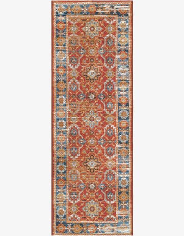 2' x 6' Easy-Clean Traditional Indoor / Outdoor Runner Rug