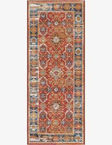 2' x 5' Easy-Clean Traditional Indoor / Outdoor Runner Rug