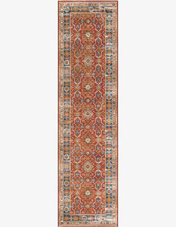 2' 7 x 10' Easy-Clean Traditional Indoor / Outdoor Runner Rug
