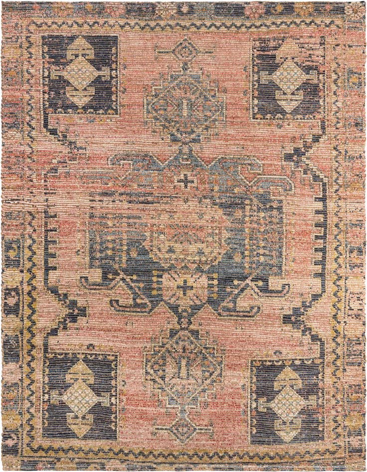 Detail image of 7' 10 x 7' 10 Hand Woven Chenille Jute Square Rug