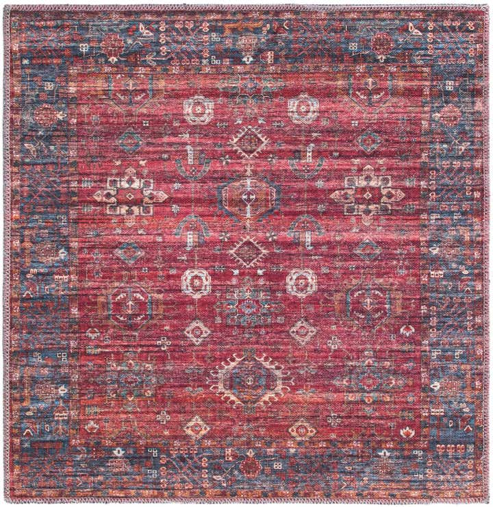 3' 3 x 3' 3 Washable Maahru Square Rug