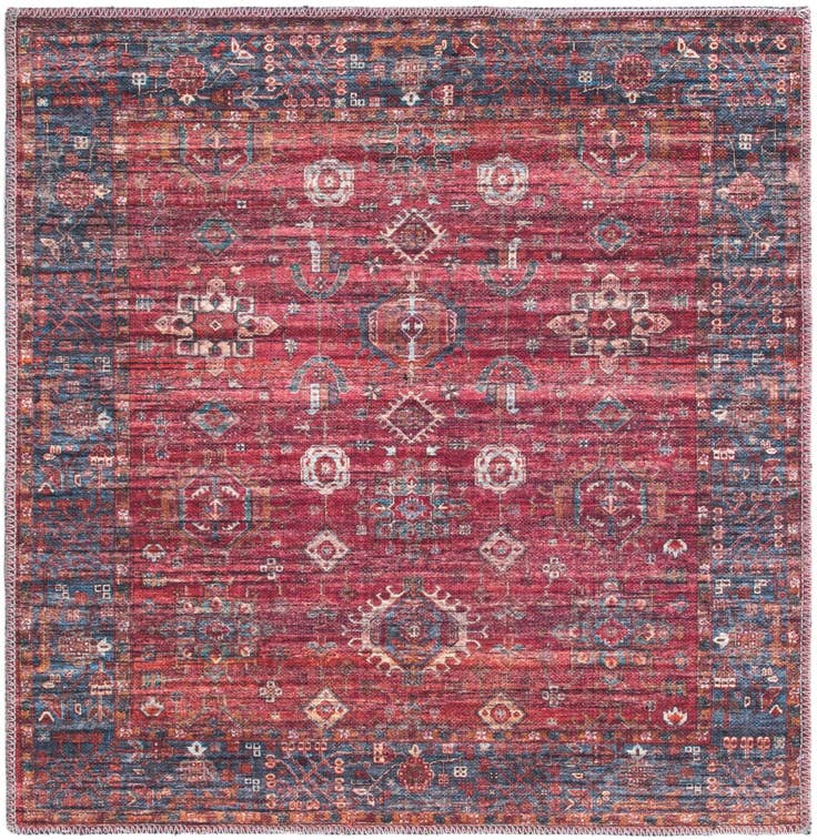 Detailansicht von 100cm x 100cm Waschbar Maahru Quadrat Teppich