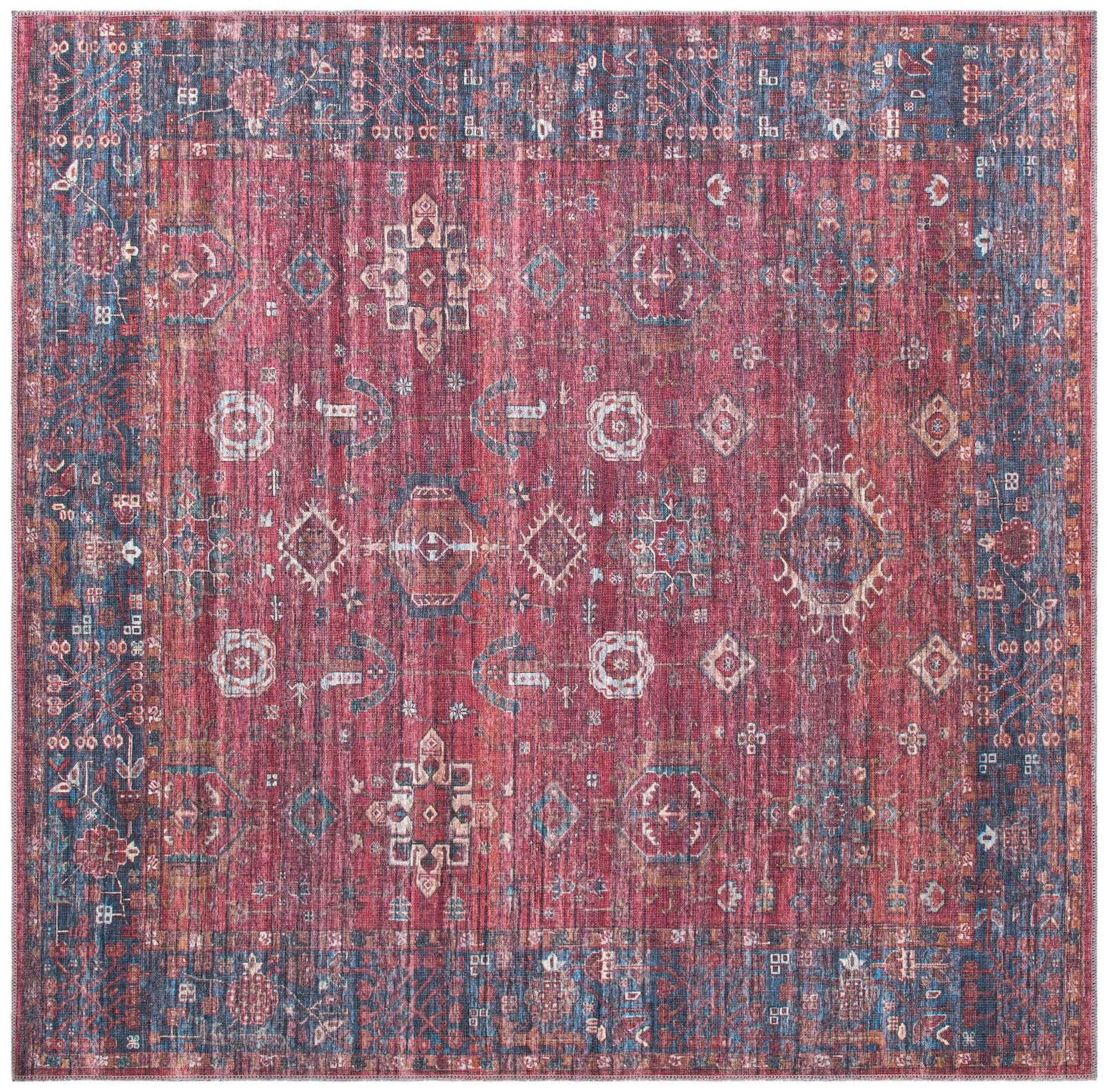 7' 3 x 7' 3 Washable Maahru Square Rug