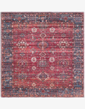 3' 3 x 3' 3 Washable Maahru Square Rug