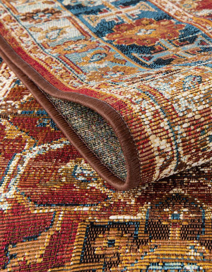 Detail image of 10' x 10' Easy-Clean Traditional Indoor / Outdoor Square Rug