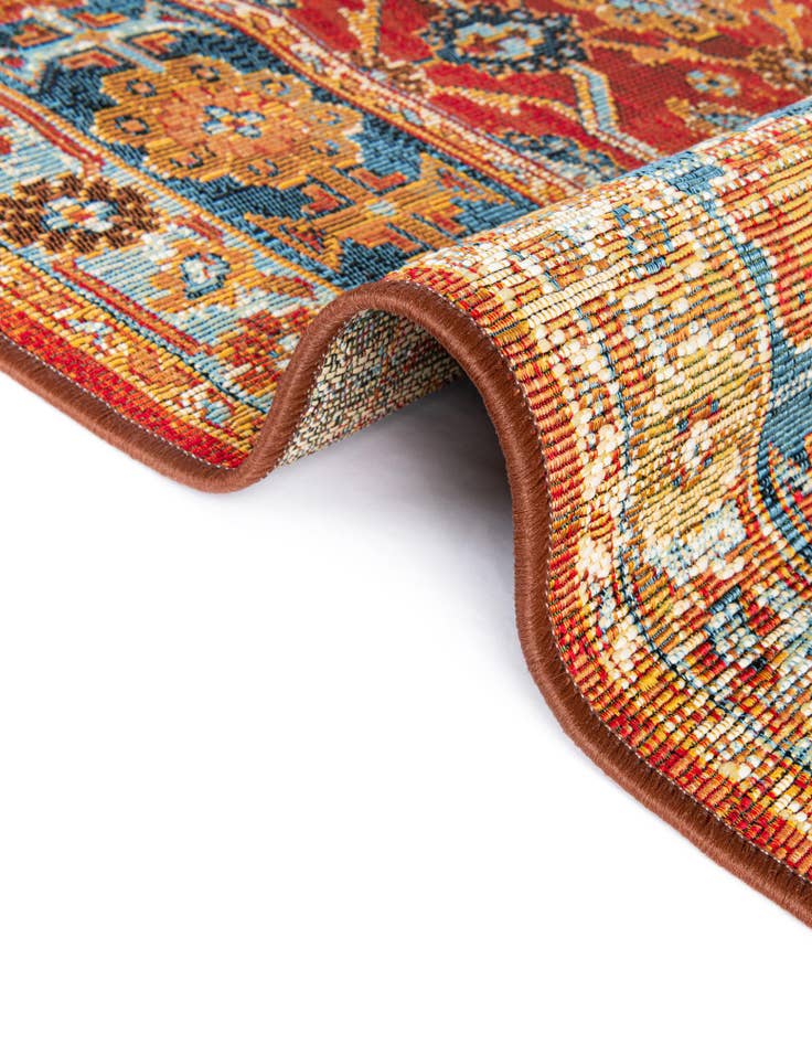 Detail image of 10' x 10'  Washable Traditional Indoor / Outdoor Square Rug