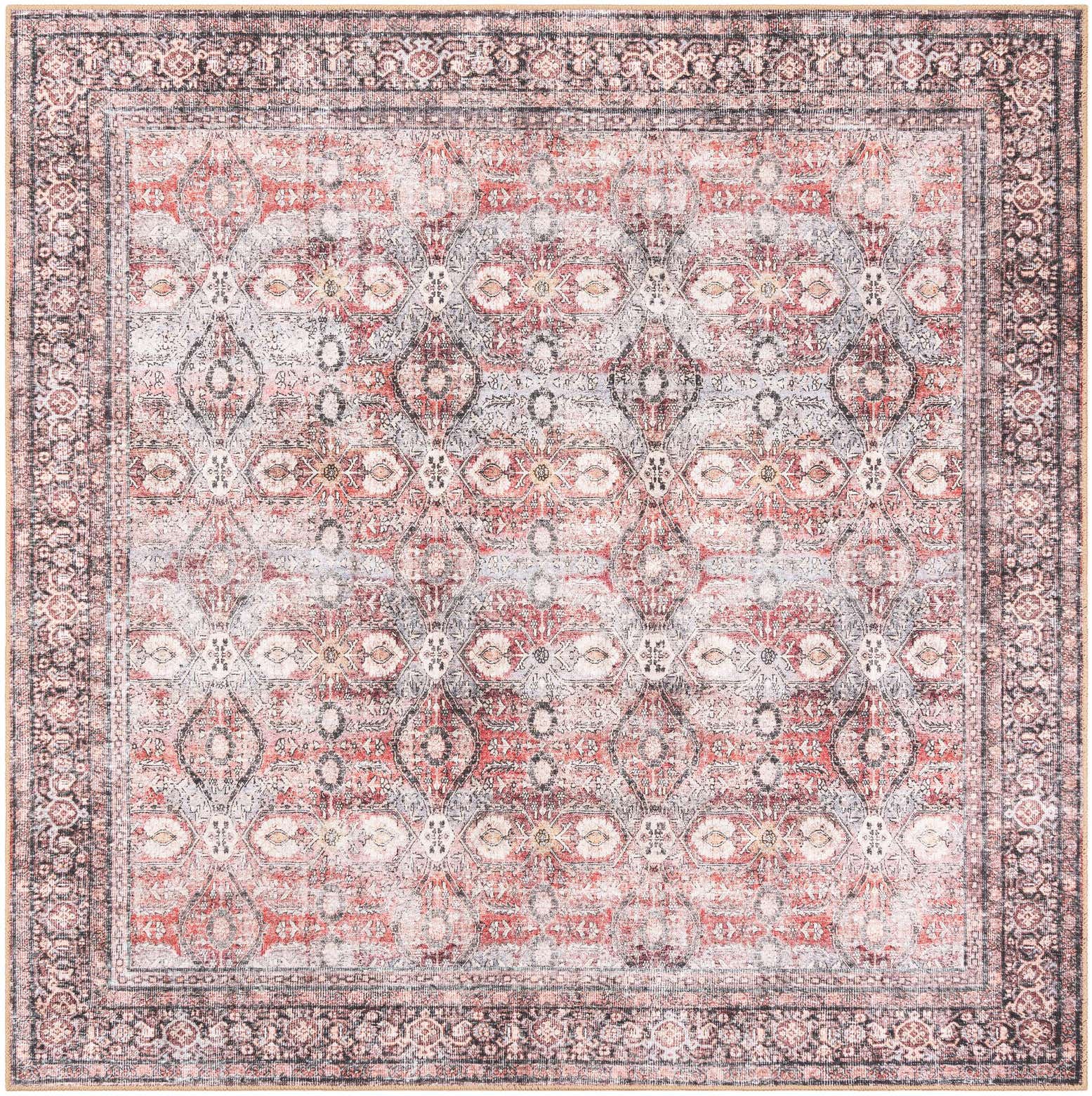 7' 10 x 7' 10 Washable Timeless Square Rug